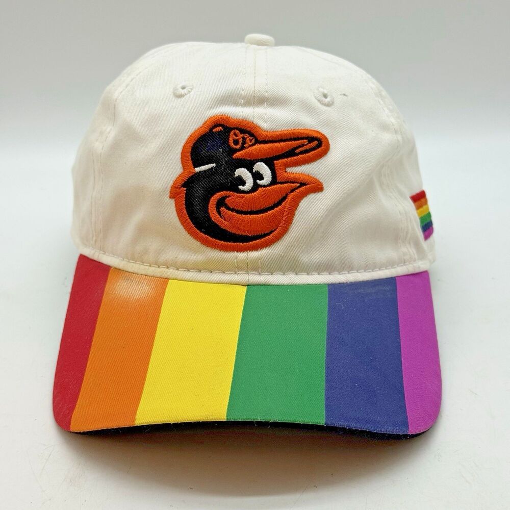 Baltimore Orioles LGBTQ+ Pride Rainbow Baseball Cap Hat SnapBack